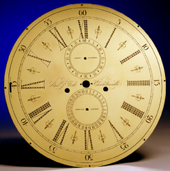 Hand Engraved Ornamental Clock dial